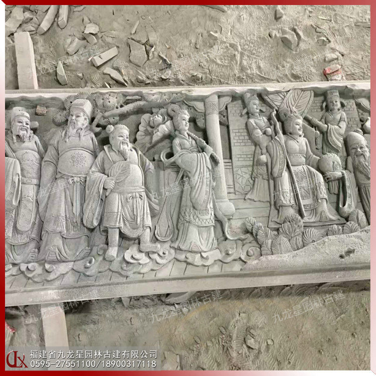 石雕佛像底座浮雕圖片
